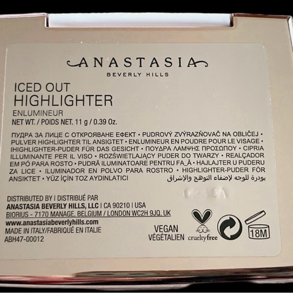 Anastasia Beverly Hills “Iced Out” White Highlighter Radiant Glow - New in Box - Picture 10 of 11